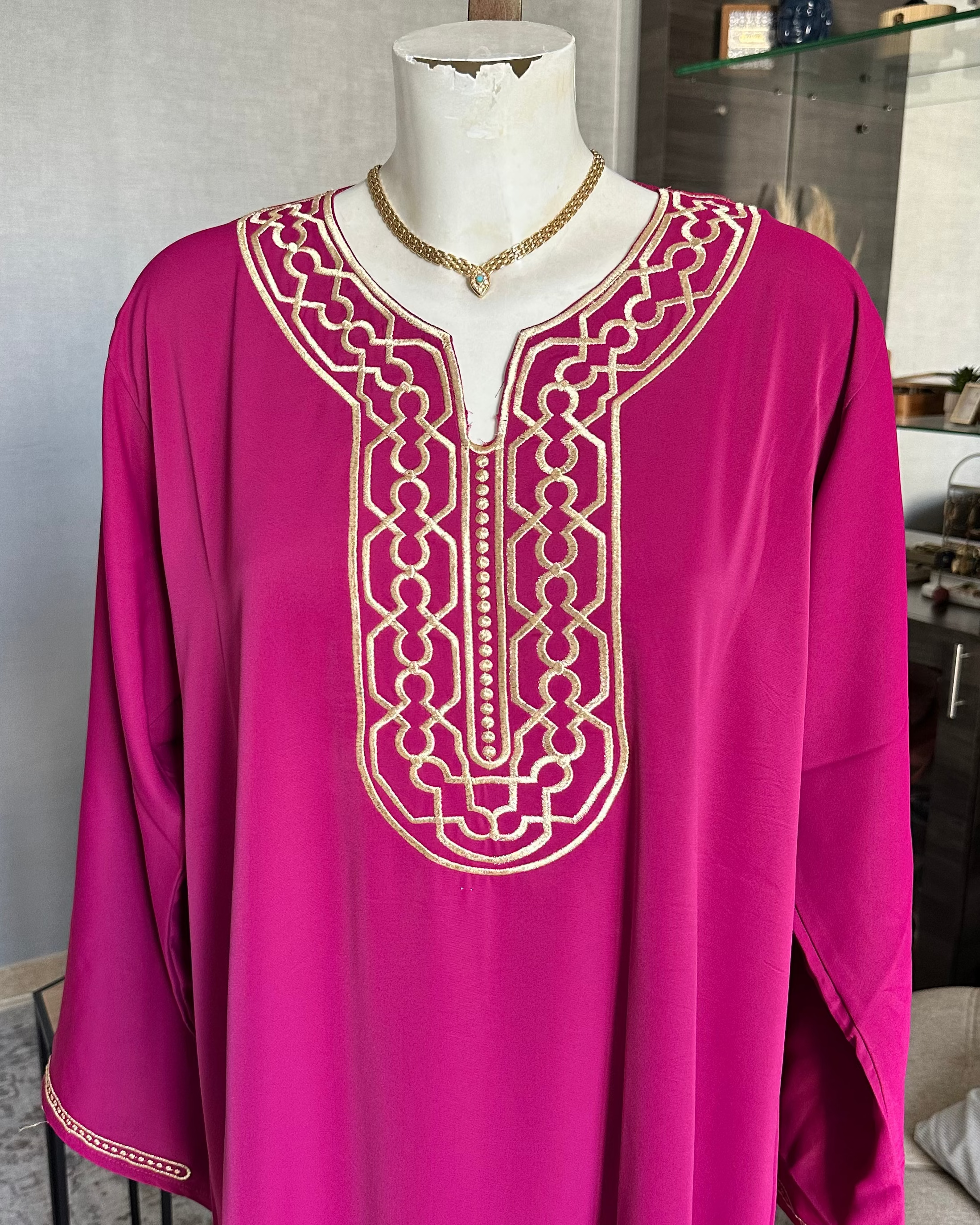 Caftan marocain brodé