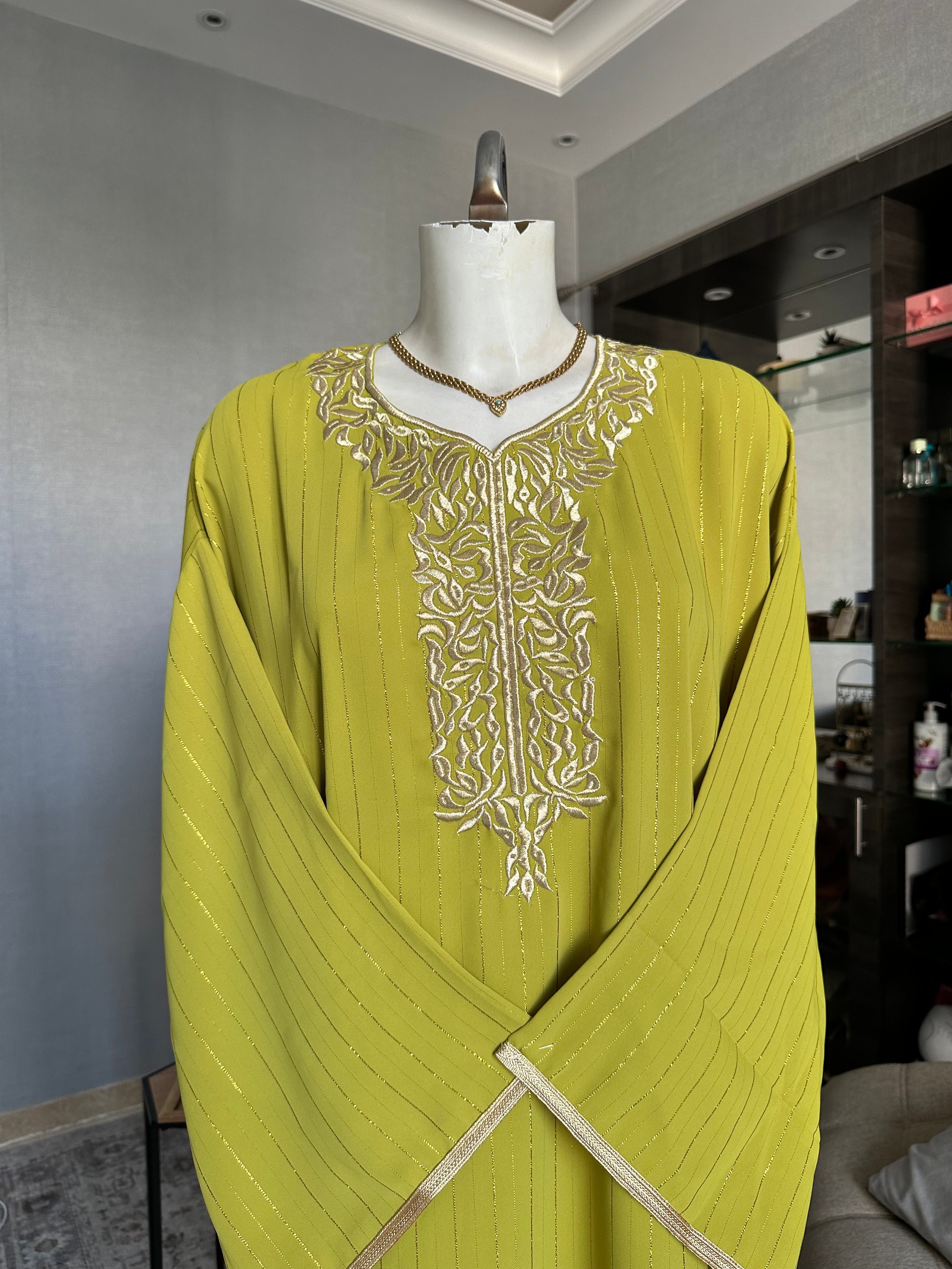 Caftan Marocain broderie dorée