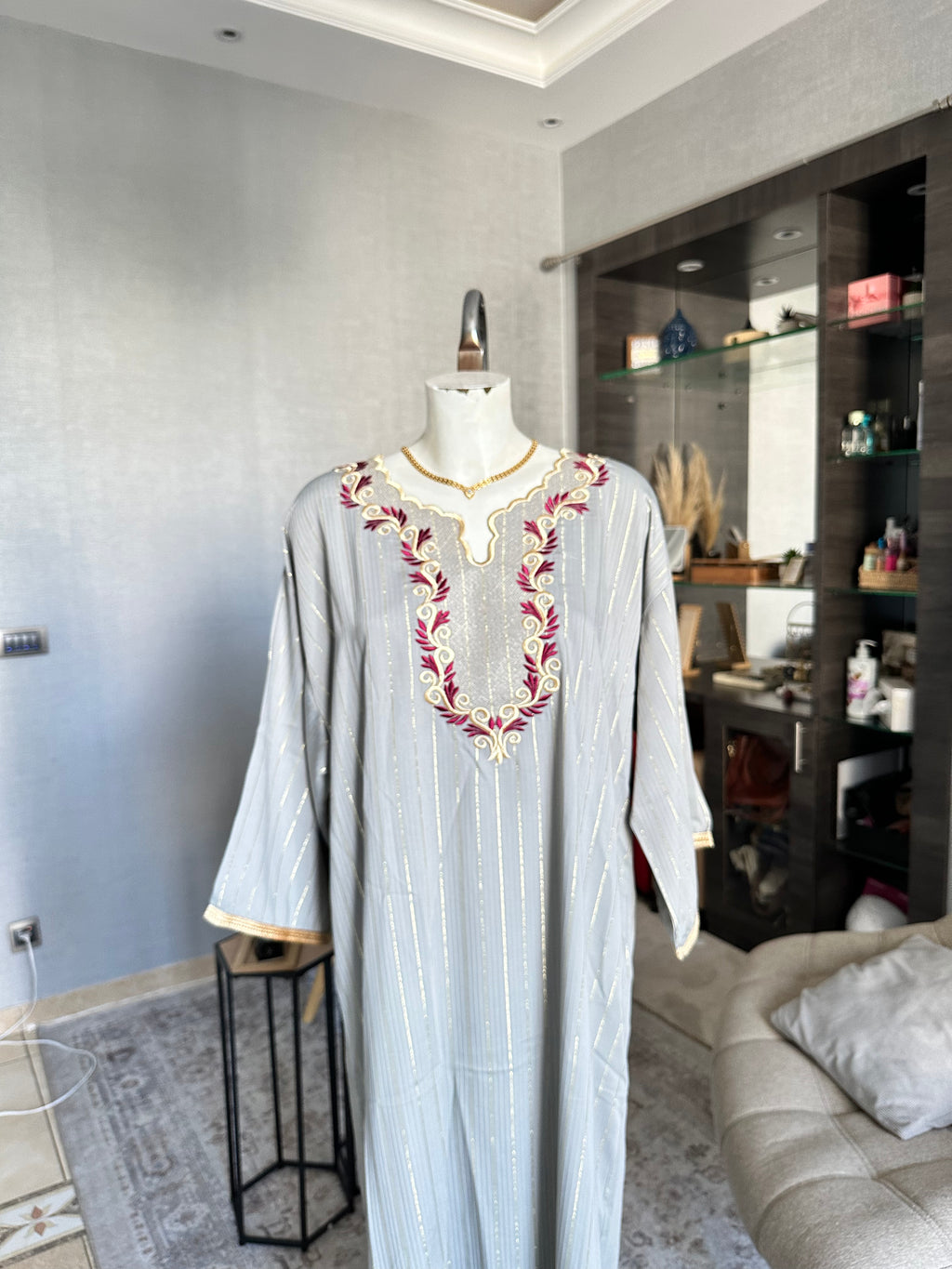 Caftan Marocain col brodé
