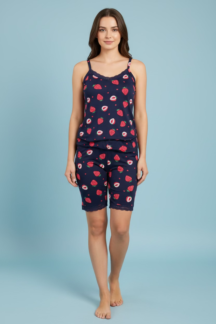 Ensemble de Pyjamas fraise - été 2026